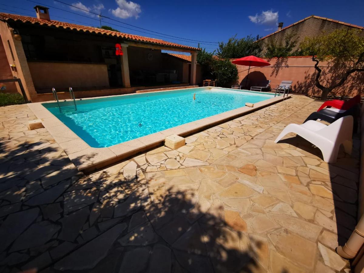 Bernis Gites Avec Grande Piscine Et Sa Terrasse Privative מראה חיצוני תמונה